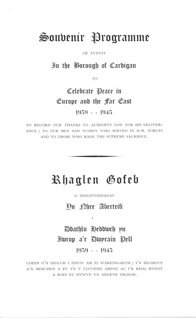 Celebration Programme