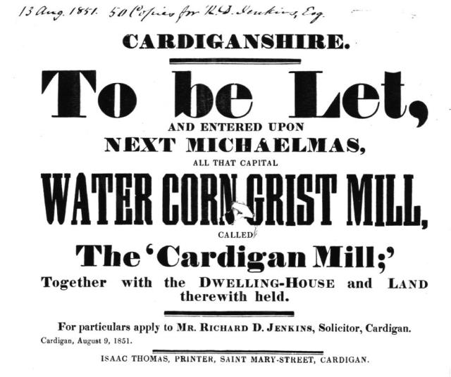 To Let: Cardigan Mill