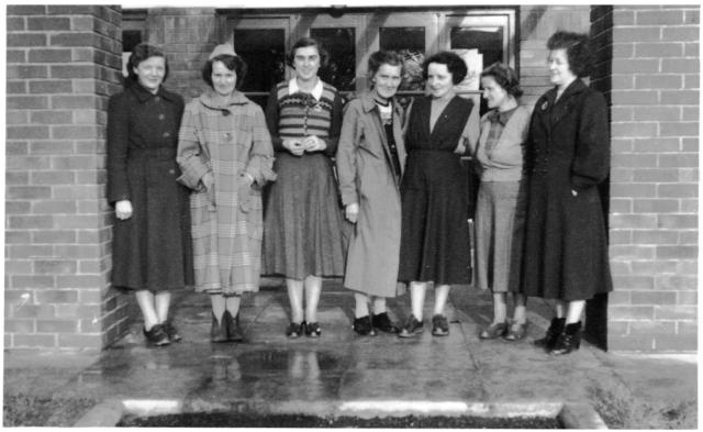 ?, Mrs May Davies, Miss Gwyneth Morris, Mrs Street, Mrs Nath Evans, Miss H. J. Williams, Mrs Annie Rees